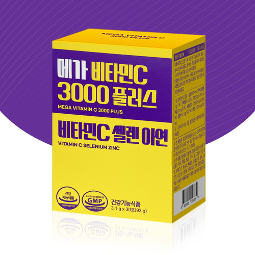 메가 비타민C 3000 플러스 30포 셀렌 아연 비타민